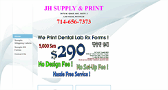 Desktop Screenshot of jhsupplyprint.com